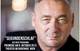 Andreas Vitasek,"Sekundenschlaf" ist ab 7.10. im Rabenhof Theater zu sehen.